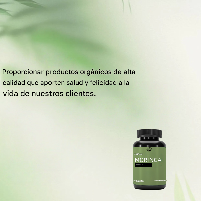 Cápsulas de moringa-Energía vegetal y antioxidante