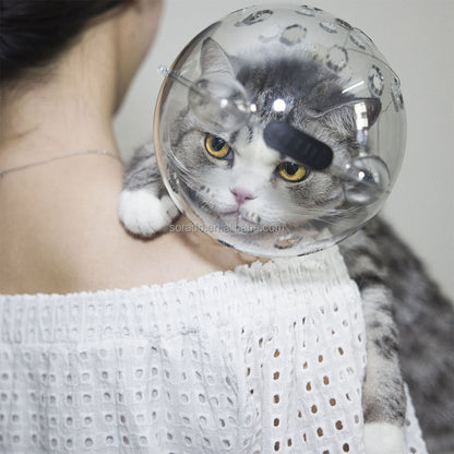 Capucha para gatos anti-mordidas