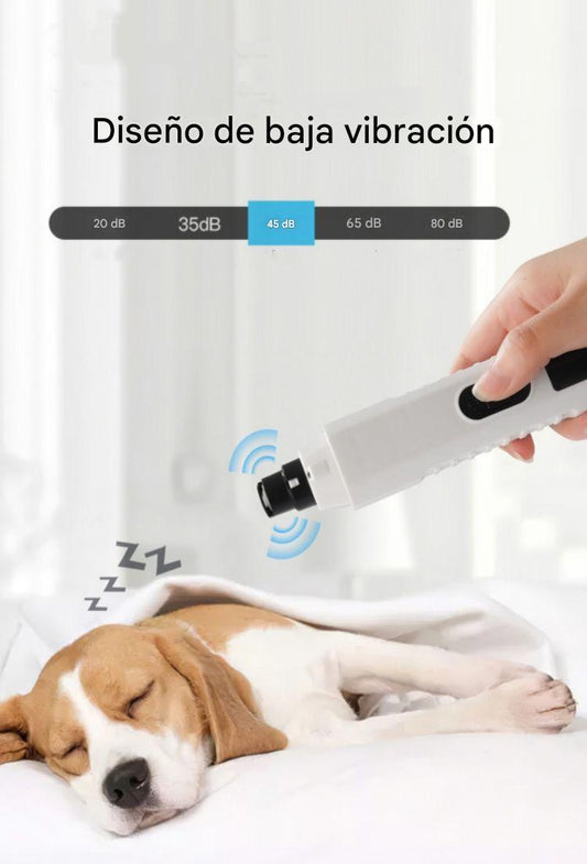 Amoladora de uñas eléctrica para perros