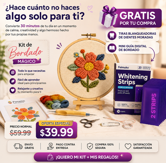Kit de bordado con aguja perforadora