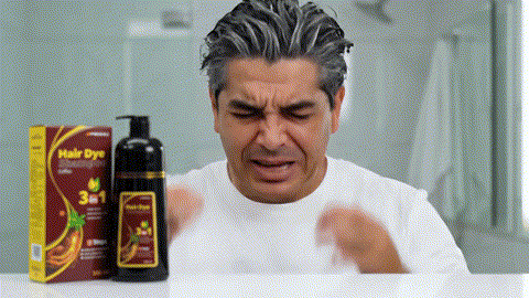 Champú para teñir el cabello a base de hierbas