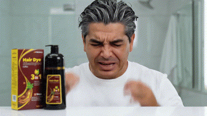 Champú para teñir el cabello a base de hierbas