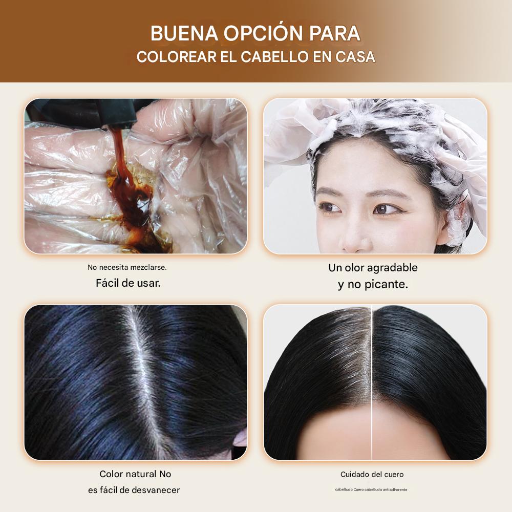 Champú para teñir el cabello a base de hierbas