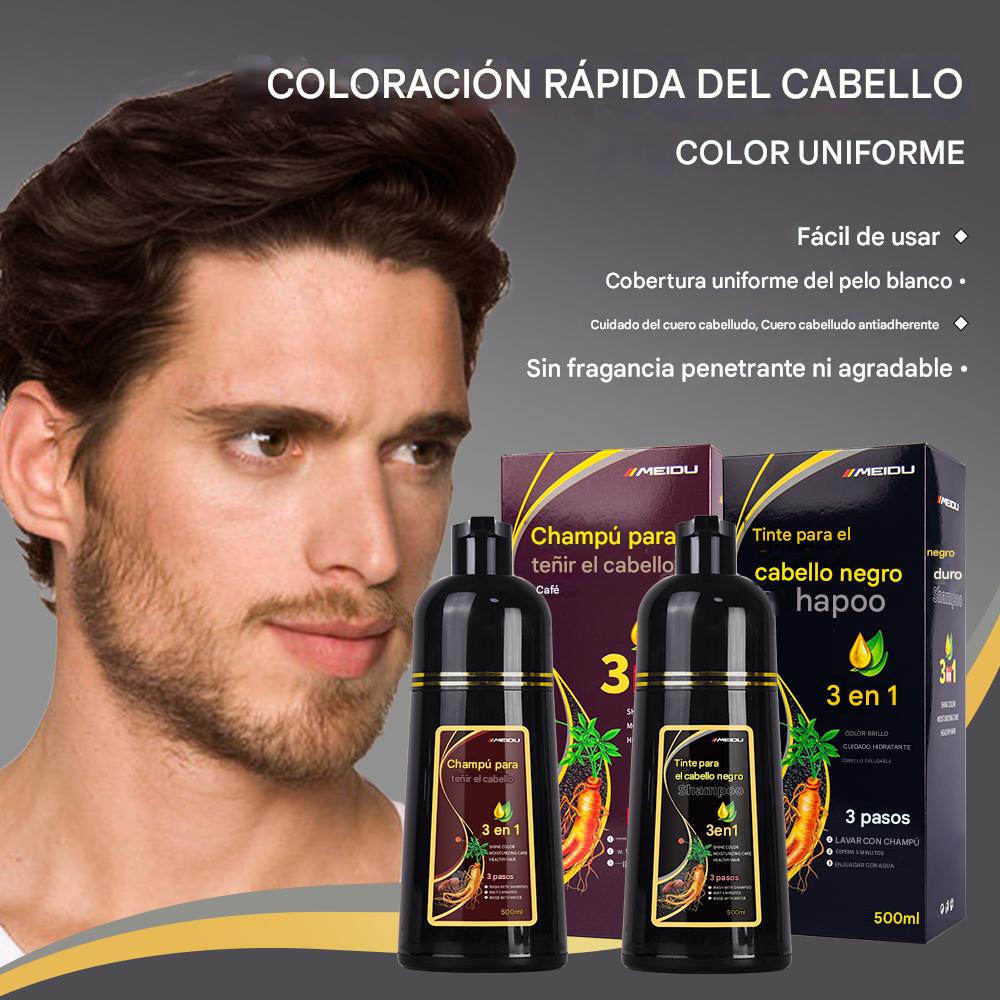 Champú para teñir el cabello a base de hierbas