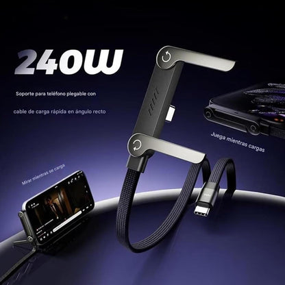 Cables reforzados + diseño antideslizante de silicona