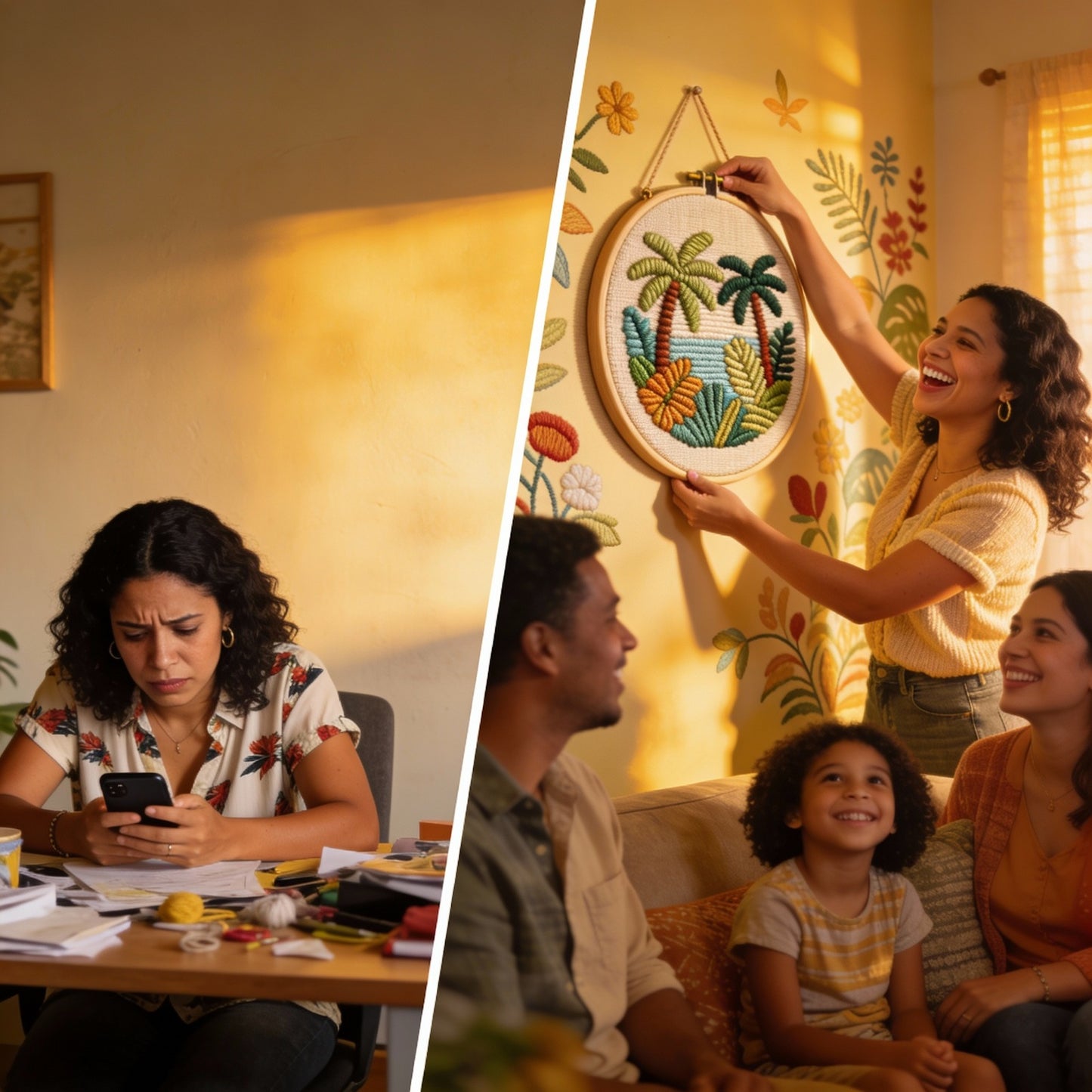 🌸 Kit de Bordado Mágico