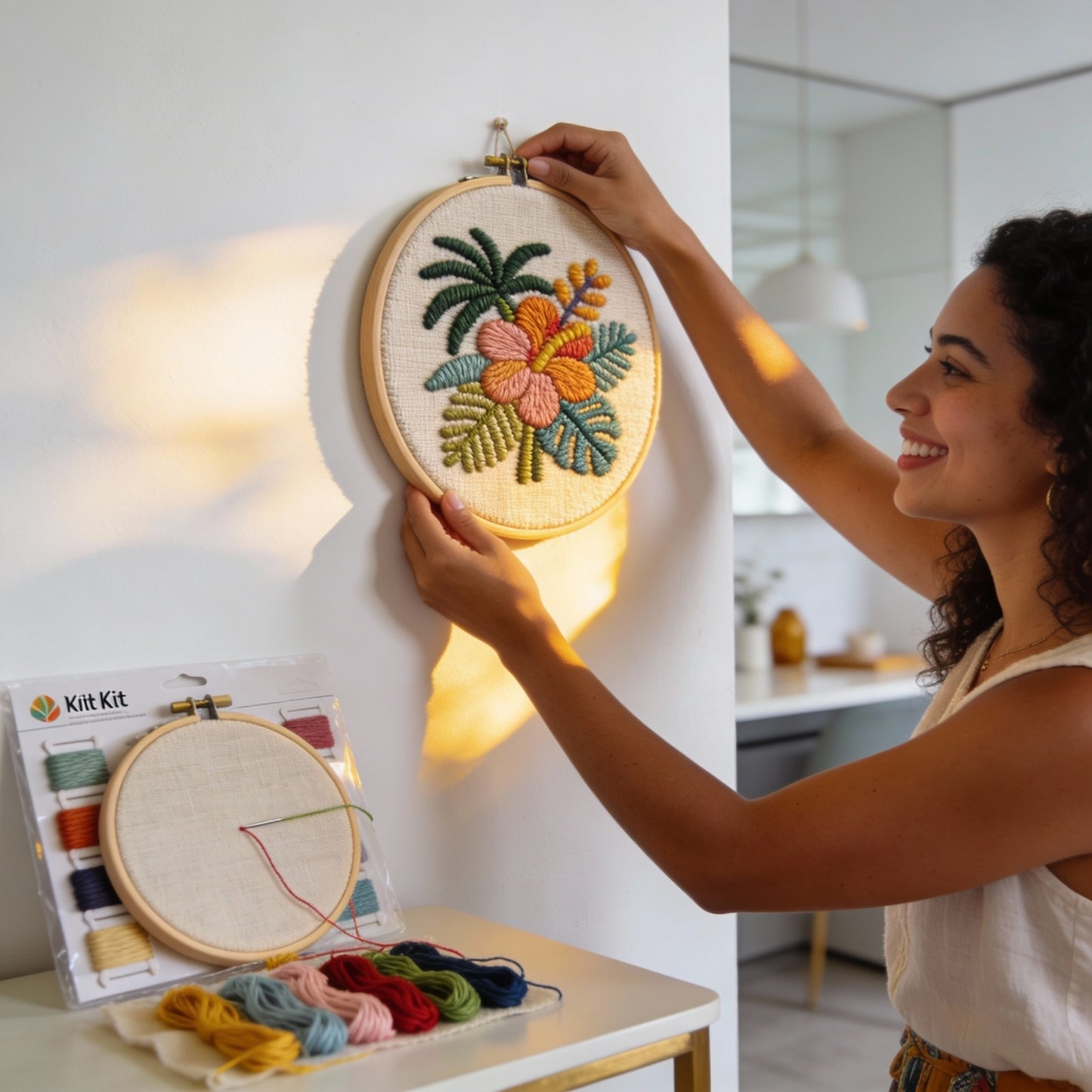 🌸 Kit de Bordado Mágico